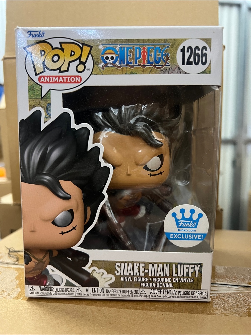 Funko Pop Vinyl: One Piece Snake-Man Luffy (Metallic) Funko Special Edition 1266